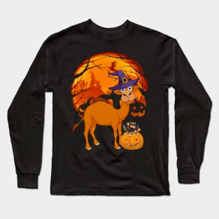 Camel pumpkin witch Long Sleeve T-Shirt